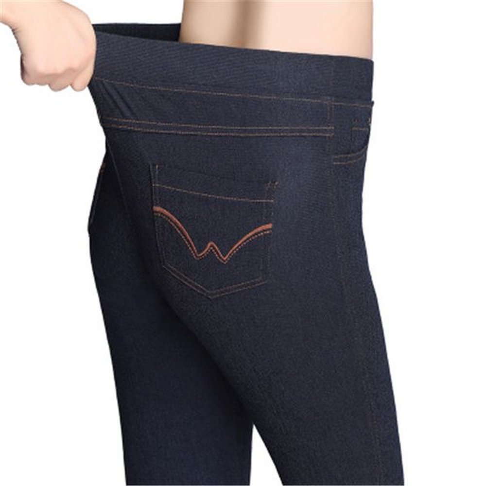 japan russia lady new girls slim jeans spring autumn elastic