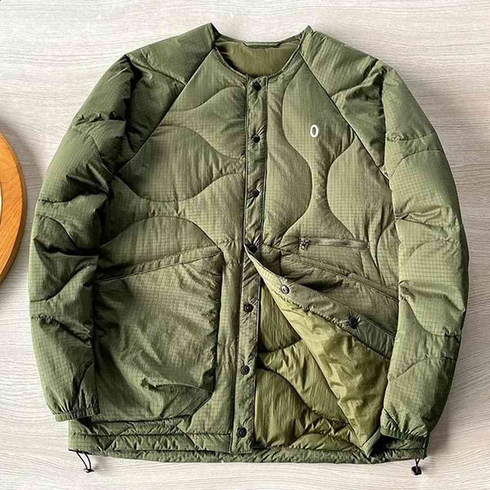Japanese 90 White Duck Down Jacket Autumn Mens Loose Shoulders City Sports Lightweight Jacket Outdoor Hiking Camping Skiing 241121