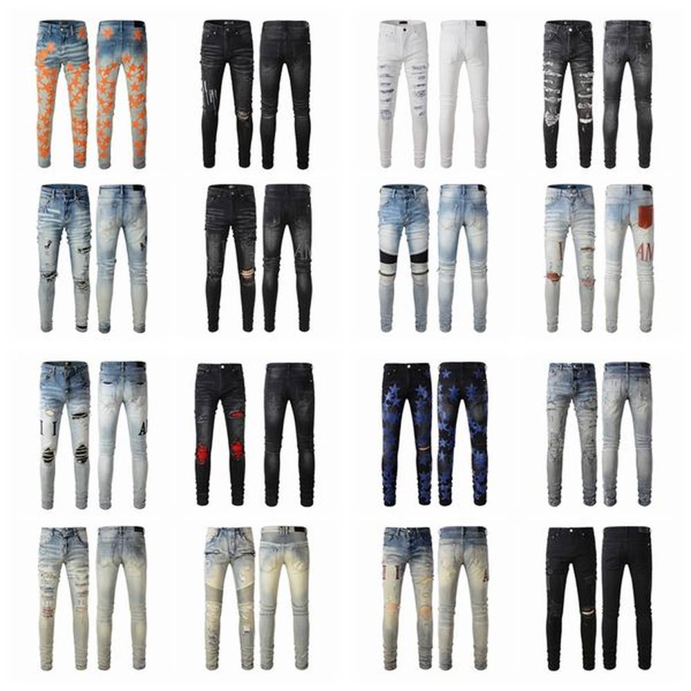 jean man casual streetwear mens jeans black slim fit men autumn letter masculina jeans pants trendy dance club skinny toursers