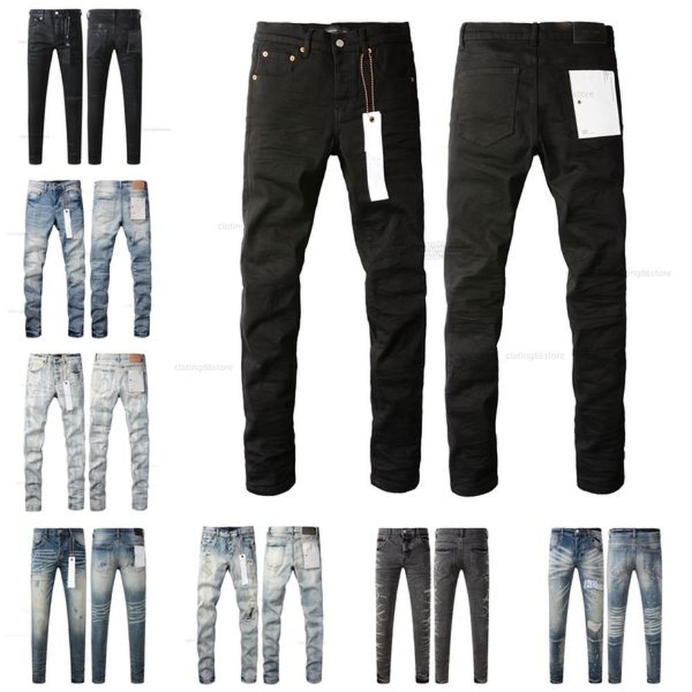 jeans for mens Denim Trousers Mens jeans Designer Jean Men Rock Black Pants High-end Quality Straight Design Retro Streetwear Casual cotton