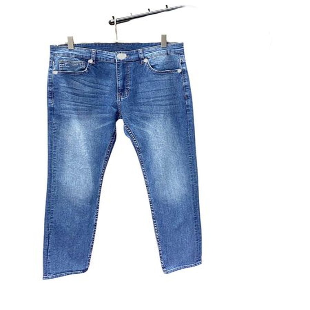 Jeans Men's Jeans Designer Jeans Men's Blue pants Straight leg Pants Design Retro Shiny casual Sweatpants Designer Jogging Pants S