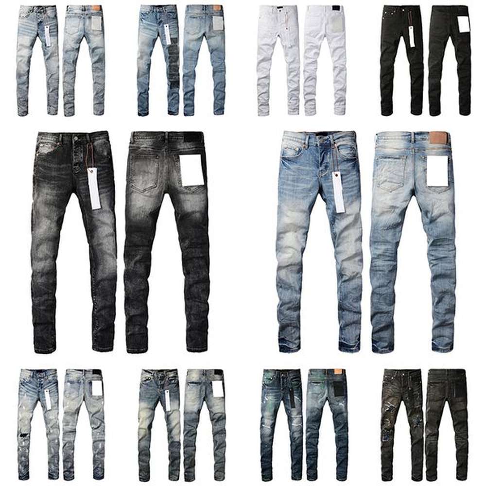 Jeans Mens Womens Designer Jeans Distressed Ripped Bikers Denim cargo For Men Women Fashion Mans Black Pants