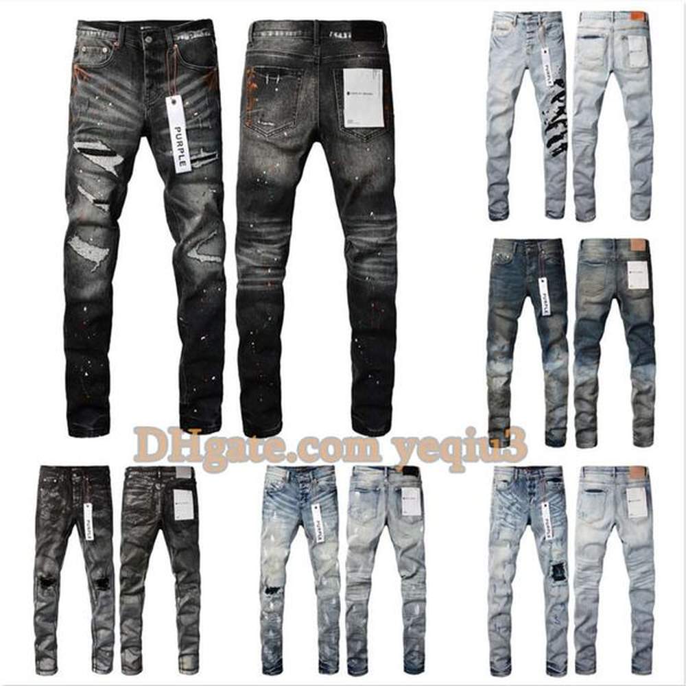 Jeans purple jeans designer jeans for mens Straight Skinny Pants jeans baggy denim european jean hombre mens pants trousers biker embroidery