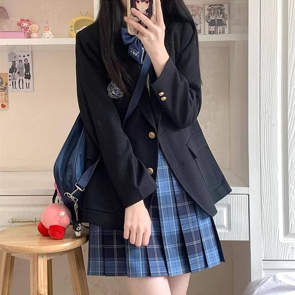 J13Korean style suit jacket for female students, college style, JK uniform suit, small suit