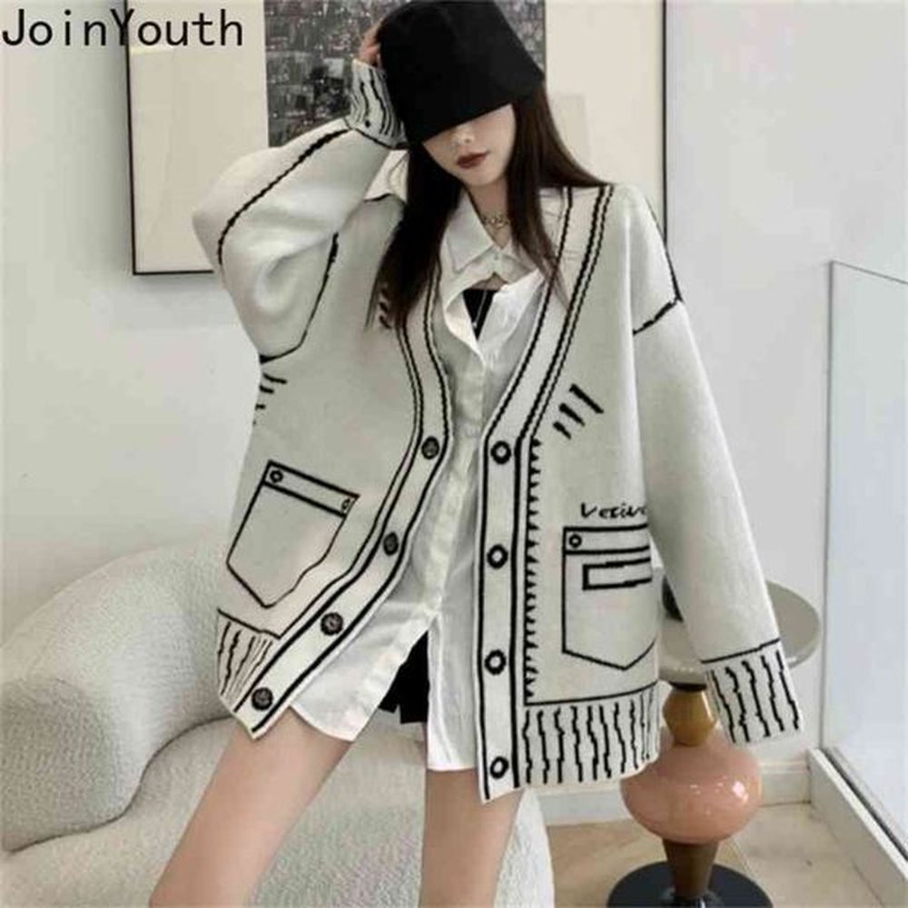 joinyouth fashion sweater oversize harajuku cardigan fall women clothes loose