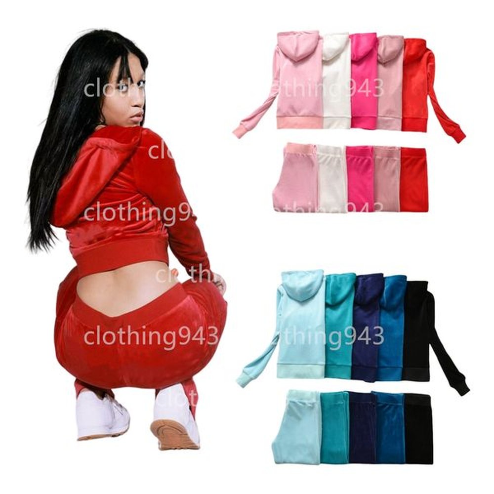 juicy velvet outfit tracksuit women jackets womens rhinestones pattern long