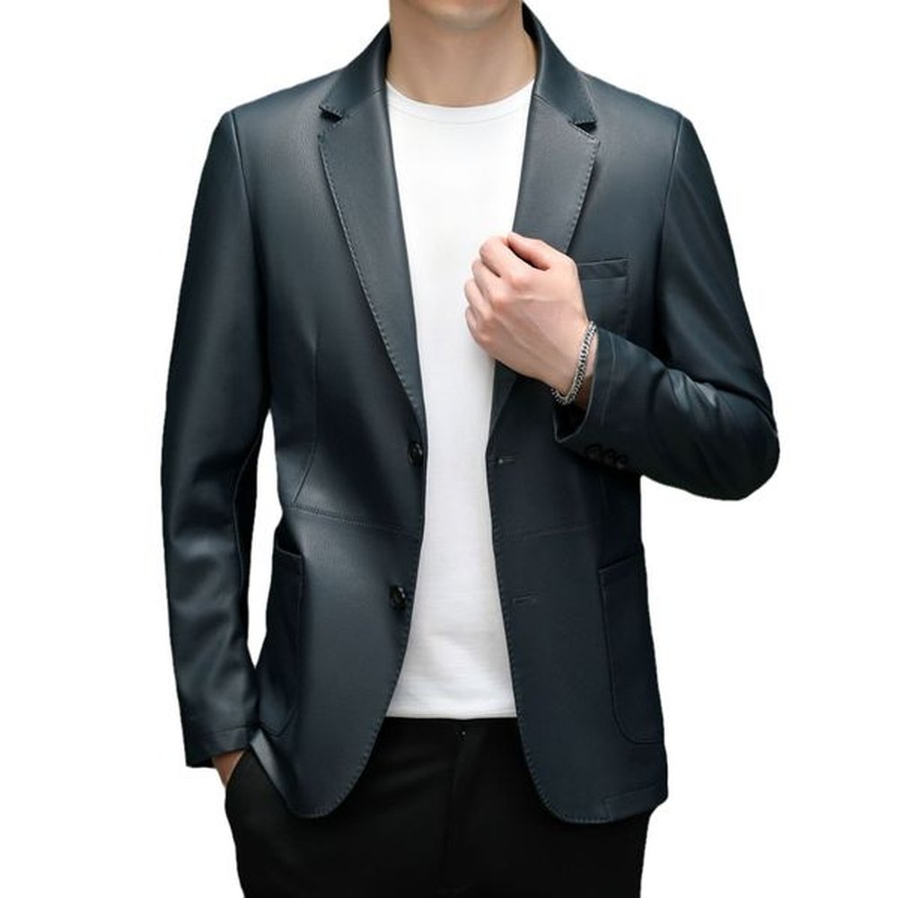 K762 Men's Spring & Summer Knitted Casual Suit - Fashionable, Versatile Business Attire