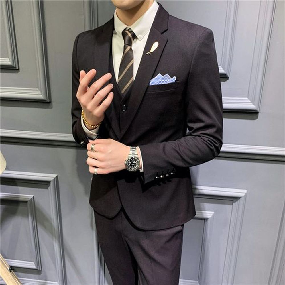 K12212025 new men's suits casual small suits men's Korean slim groom dress