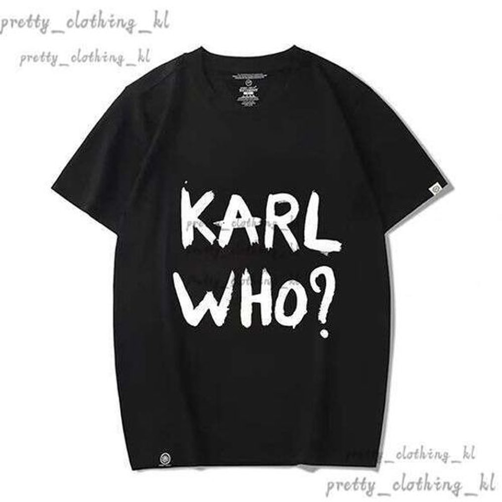 Karl Lagerfield Men T Shirt Designer Shirts For Women And Man Short Sleeves Tshirt Summer Clothing Cotton High Quality Casual T-Shirt With L