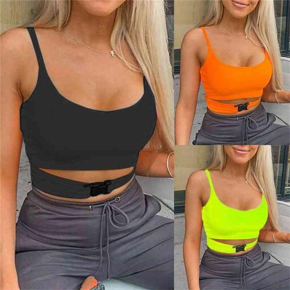 kayotuas women tshirt summer fashion sexy sling personalized buckle straps
