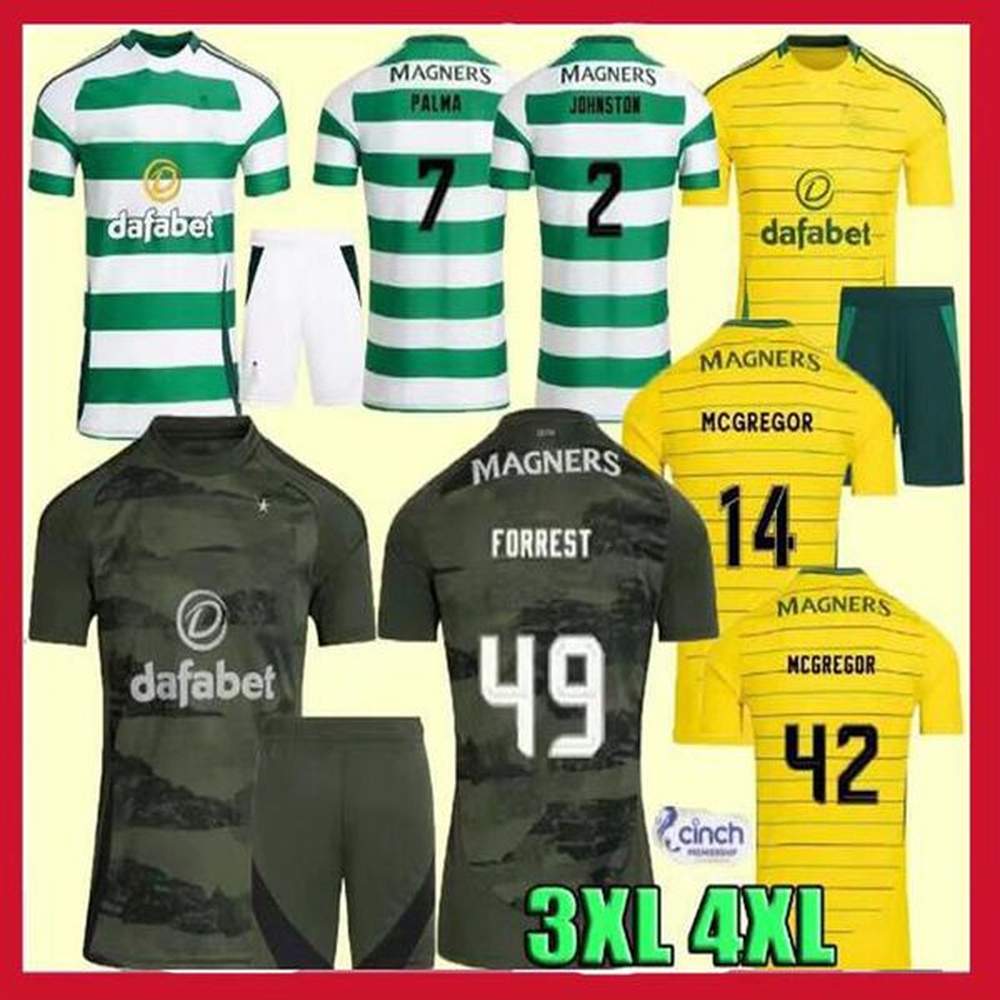 24 25 Kids Celtic KT Football Shirts GRIFFITHS ETI Sets 2024 Children Athletic Outdoor Apparel Mcgregor Jersey Celticfc Jerseys Kids Kit 220