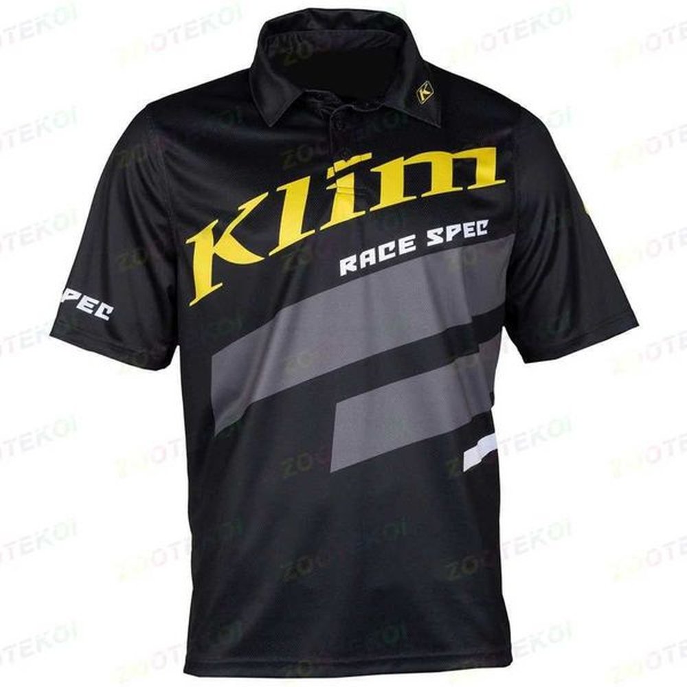 KLIM RACE SPEC EDITION Factory Racing Team Mens Big Size Casual Short Sleeve Polo Collar T-Shirt z250209