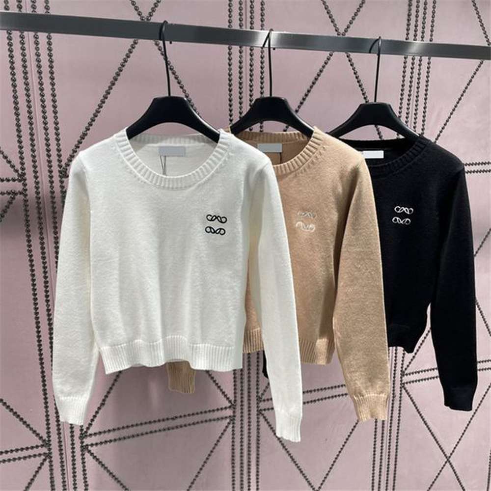 knitted women t shirt letters autumn spring jumper tops casual