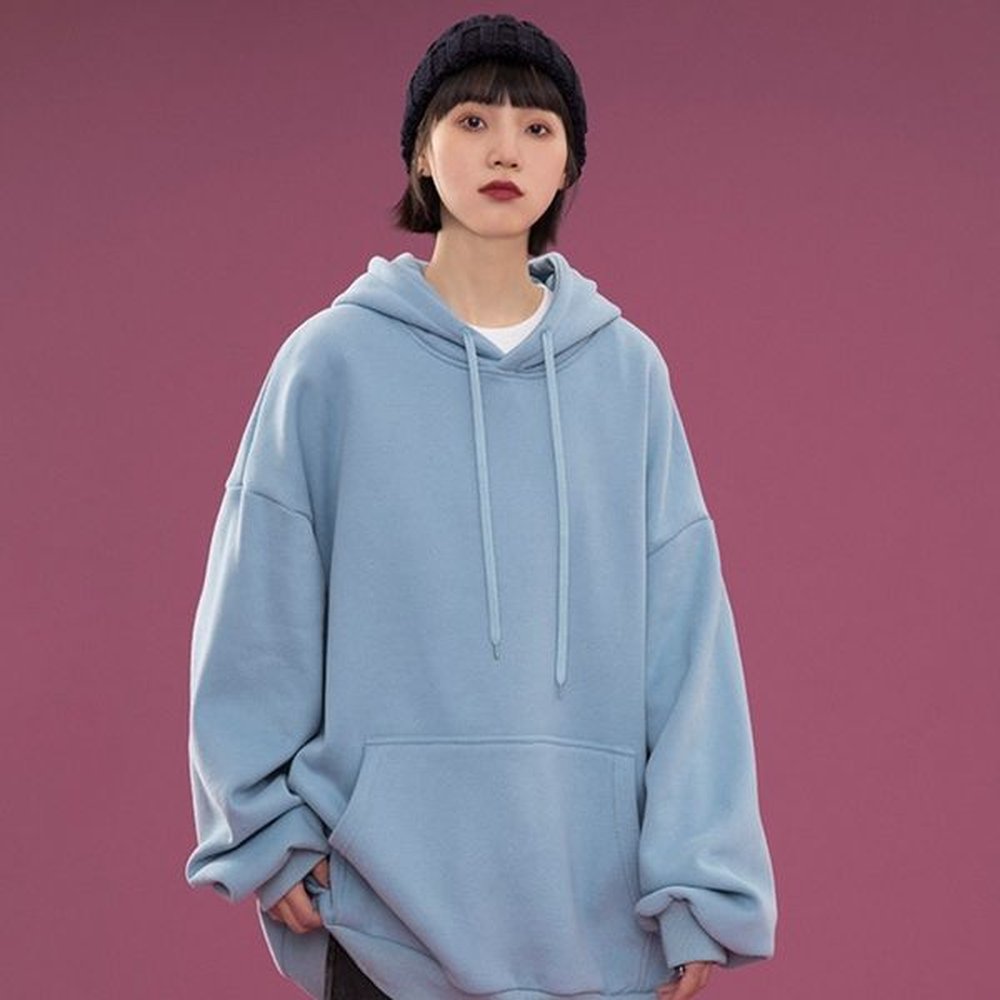 korean new candy colors hoodie womens long sleeve sweatshirt winter