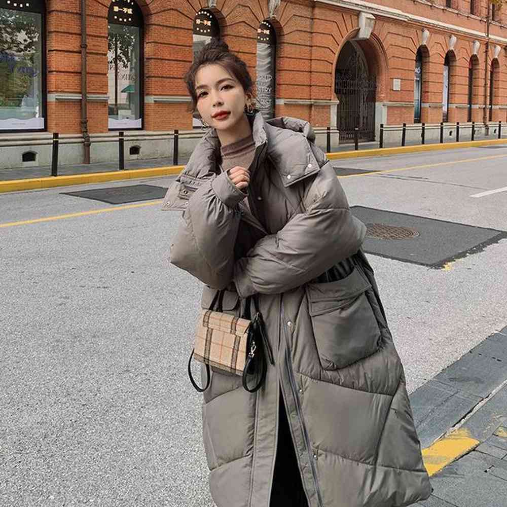 korean version internet celebritys same thick bread down womens loose