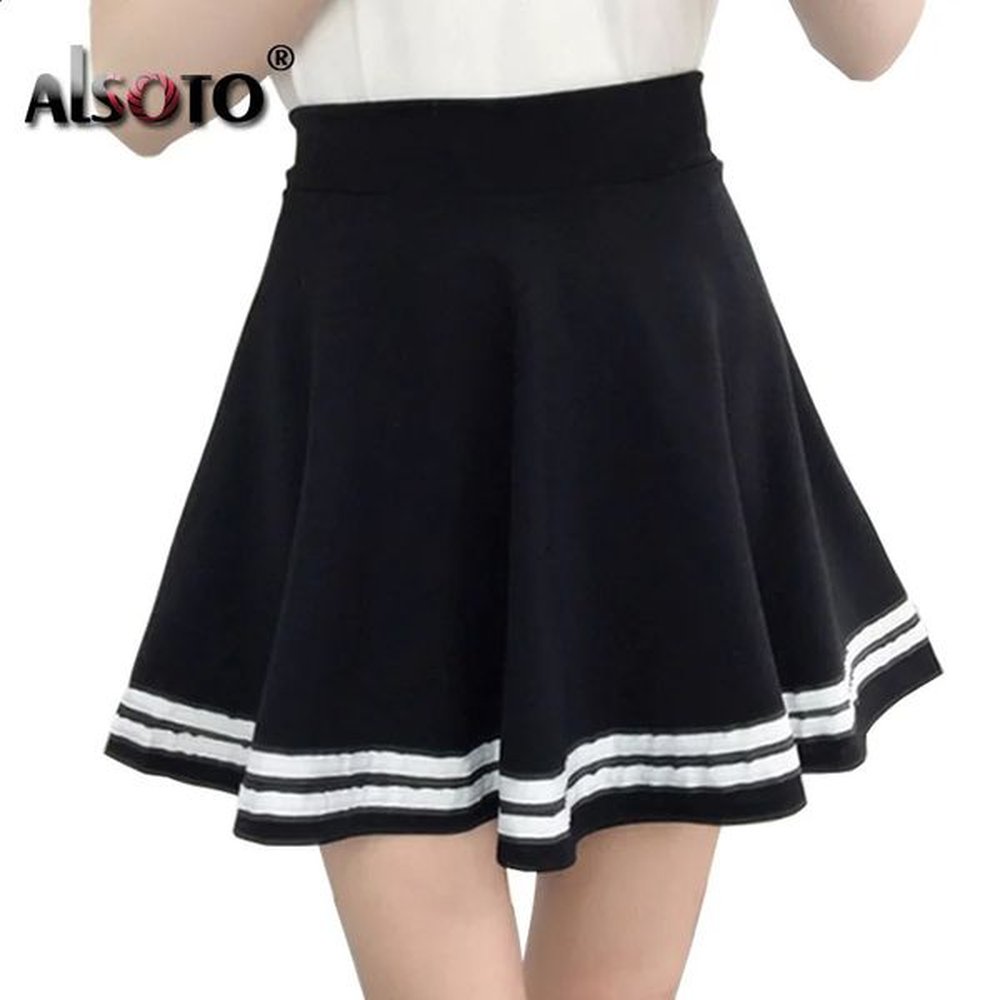 korean women skirt autumn winter high jupe waisted faldas