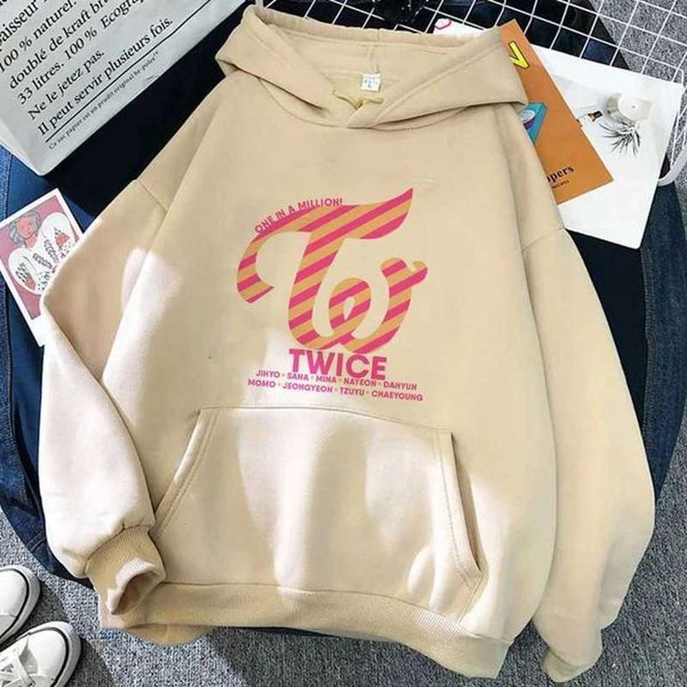kpop twice lovelys album hoodie hip hop casual loose winter
