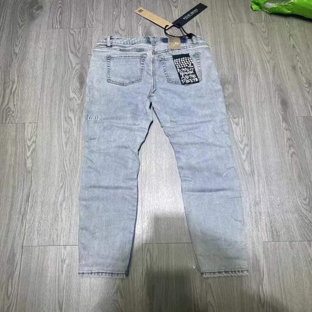 Ksubi Jeans Fashion Baggy Genuine Brand Purple Elastic Casual Long Men's Summer New Stylek86d Jeans Uomo 5WTG