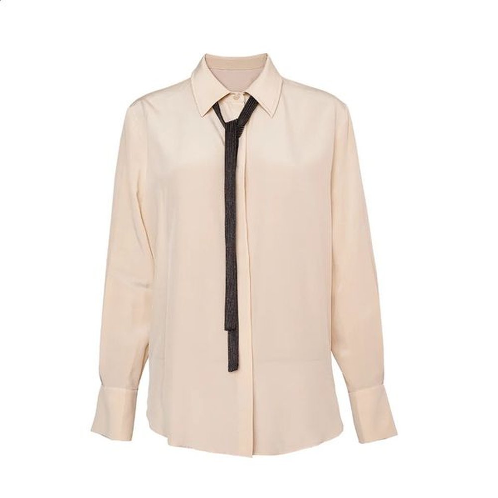 kw silk y womens clothing long sleeved shirt for