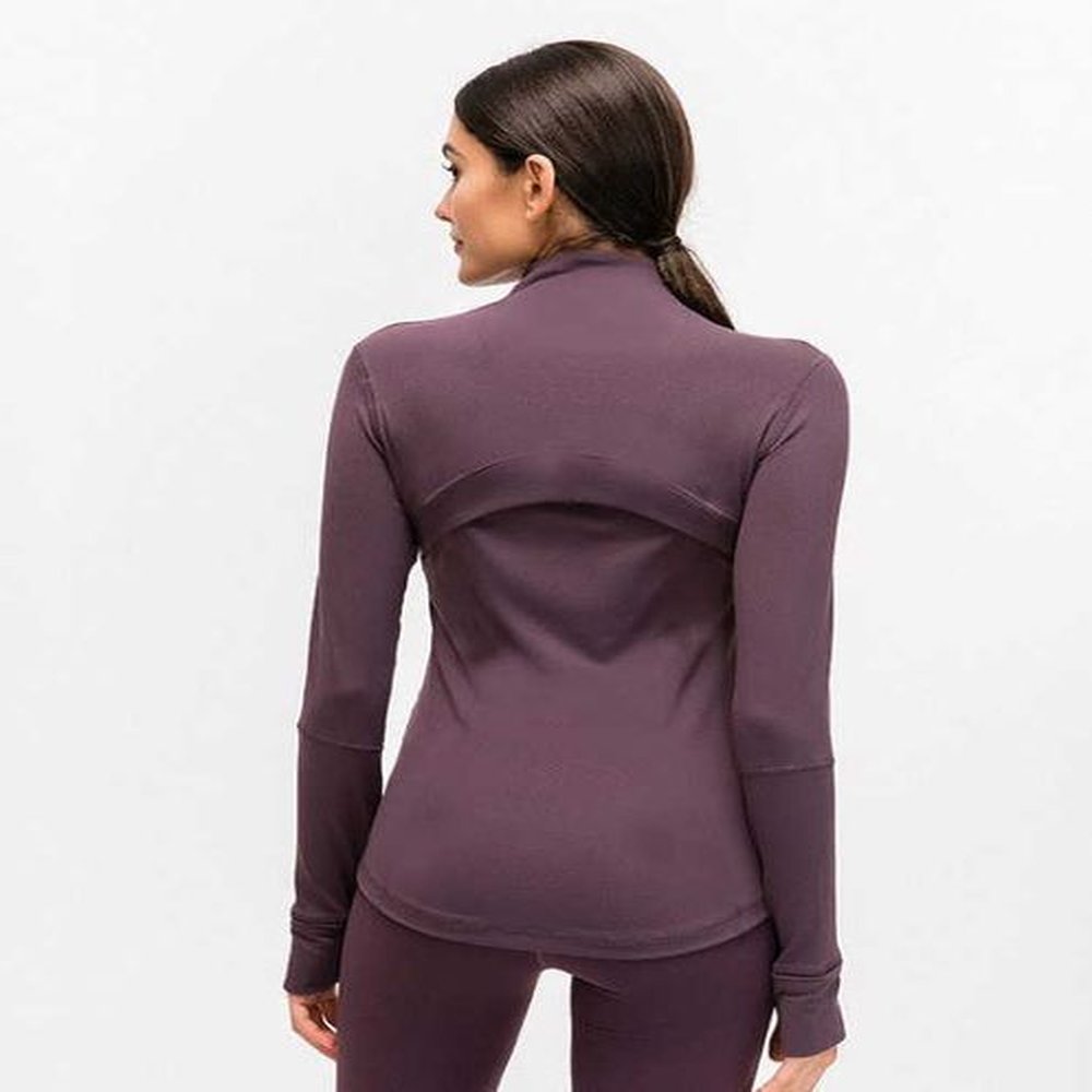 l autumn winter zipper define jacket quickdrying outfit yoga clothes
