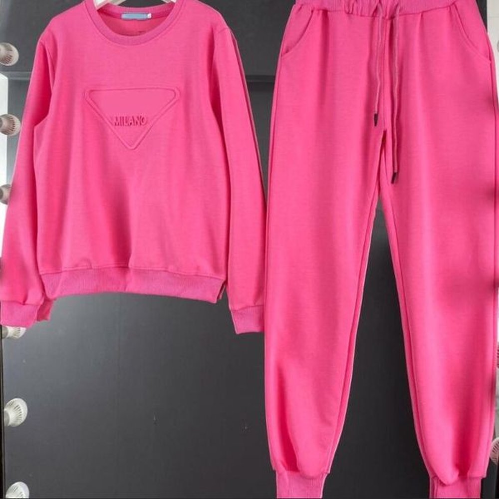 lady two piece sportsuits winter designer tracksuits women sweathirts pants