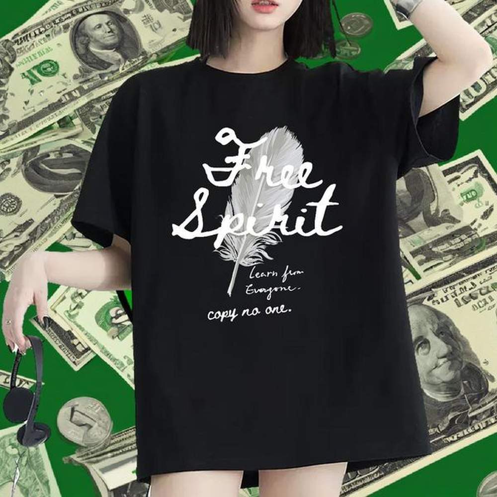 lady unisex tshirts g pure cotton letter hip hop t