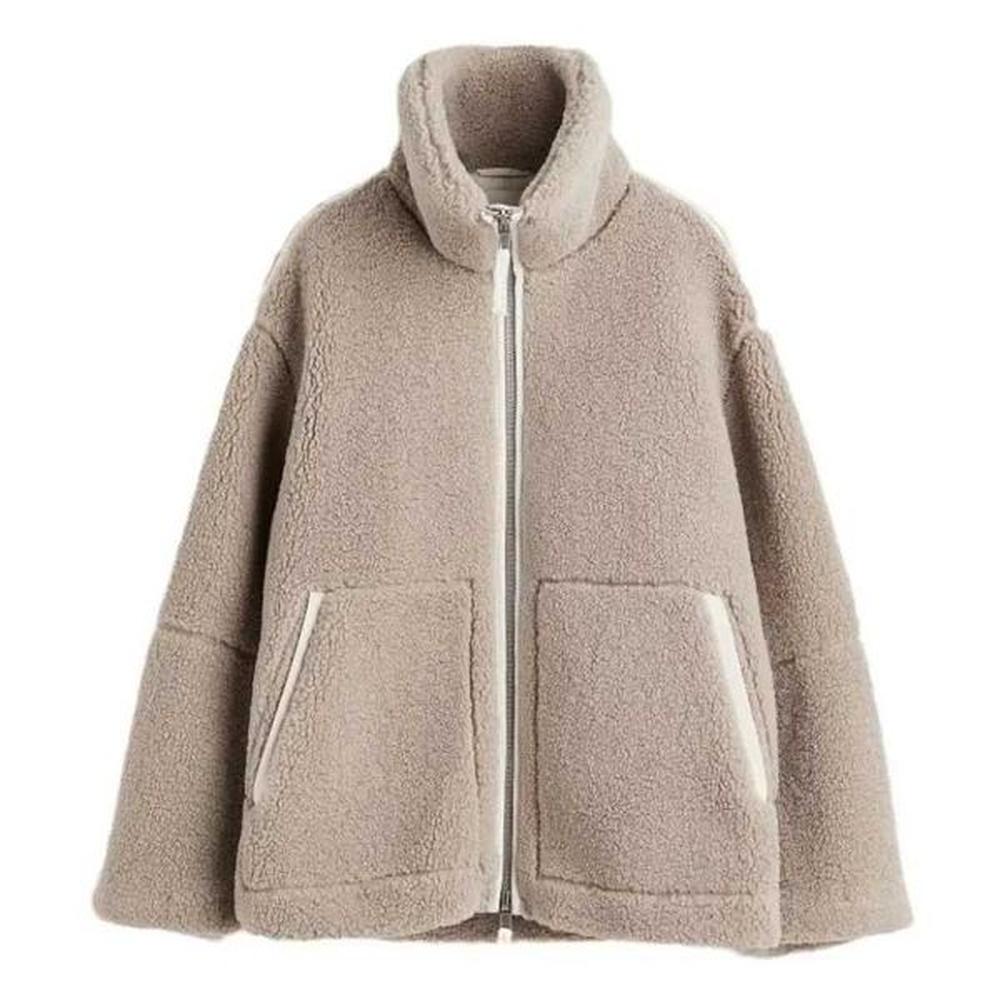 lamb cake wool jackets women autumn winter fleece sweatshirt windbreaker