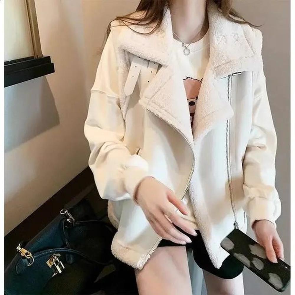 lamb wool vest for women autumn and winter loose korean