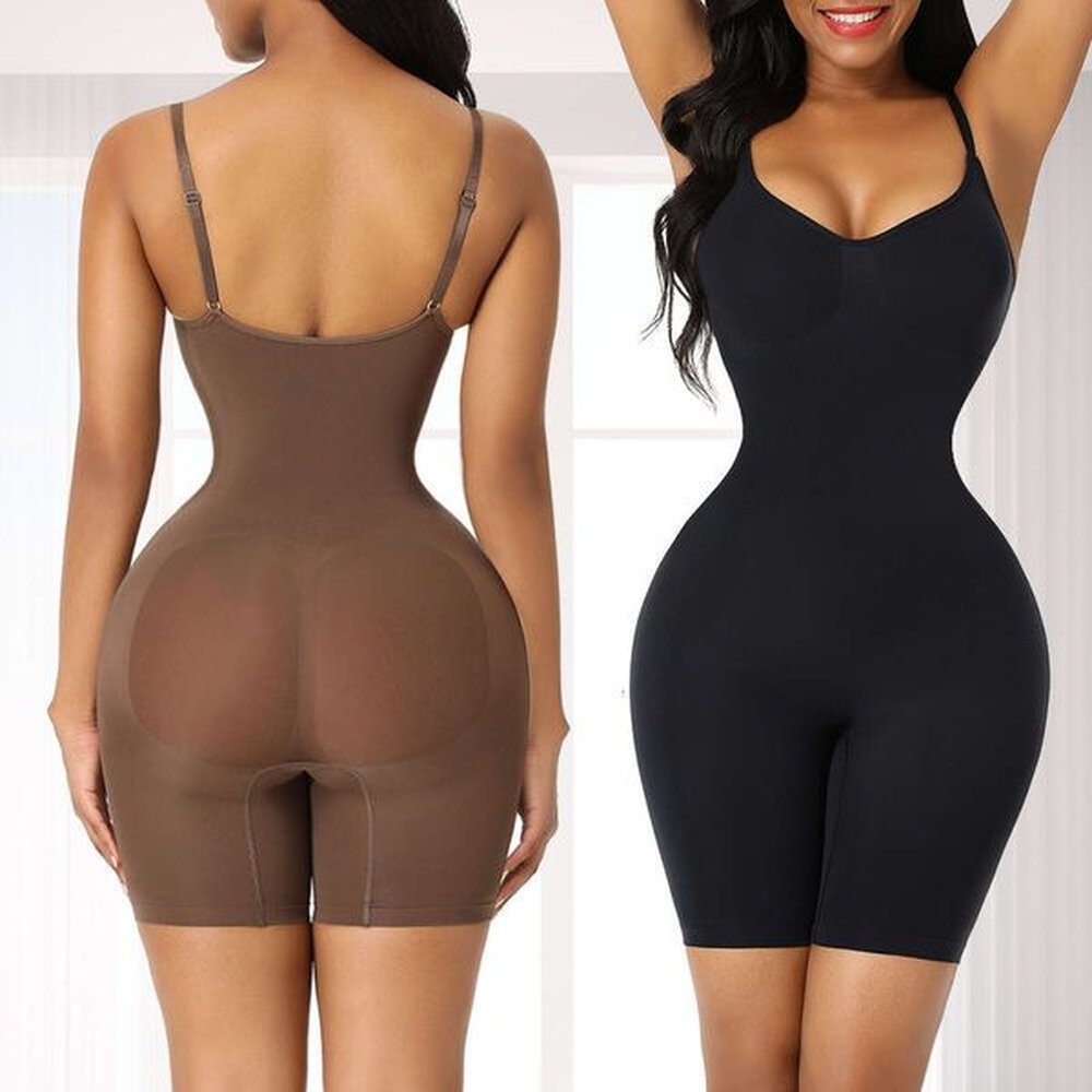 large size plastic suspender jumpsuit buttocks lifting pants flat angle