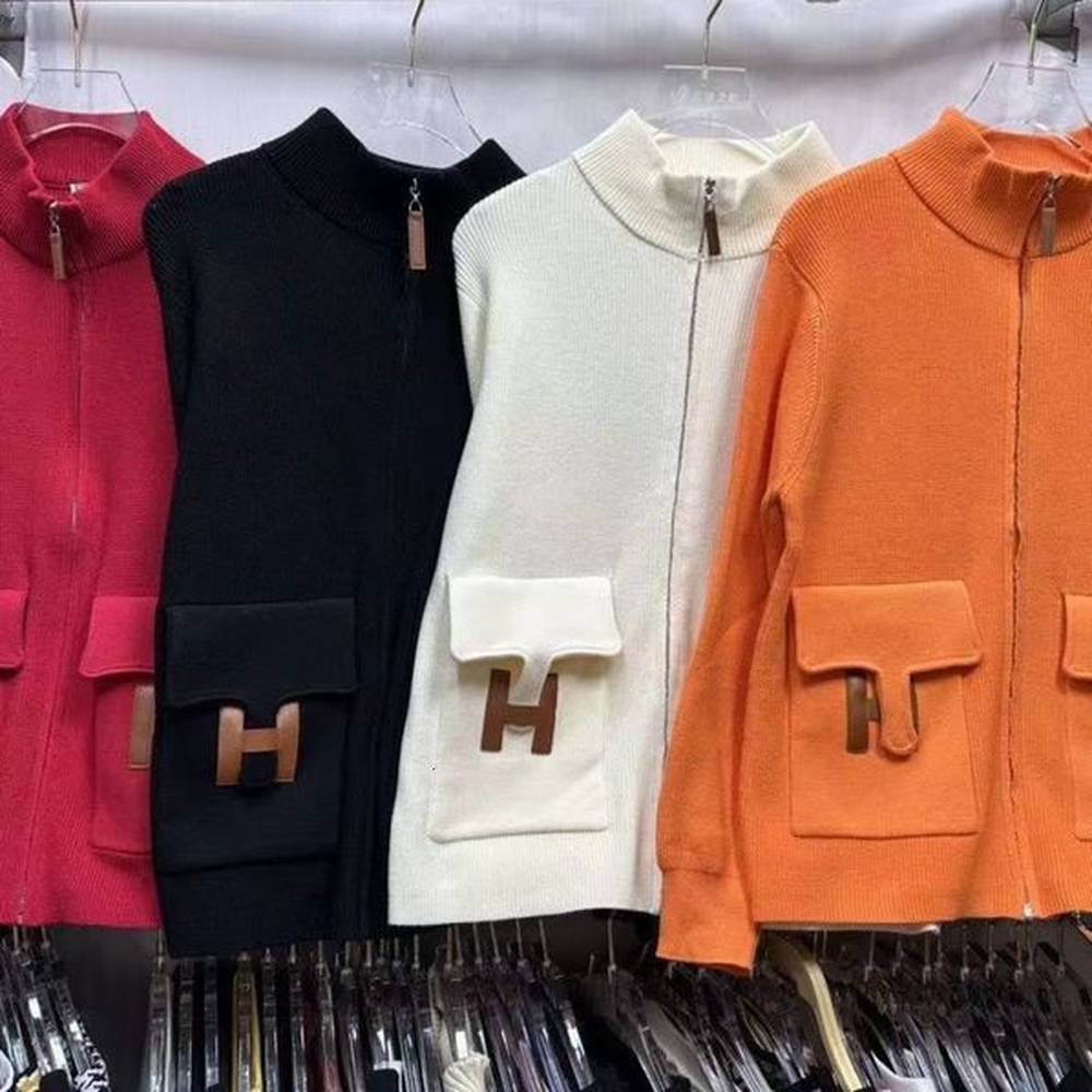 lazy wind collar solid color sweater coat female early autumn