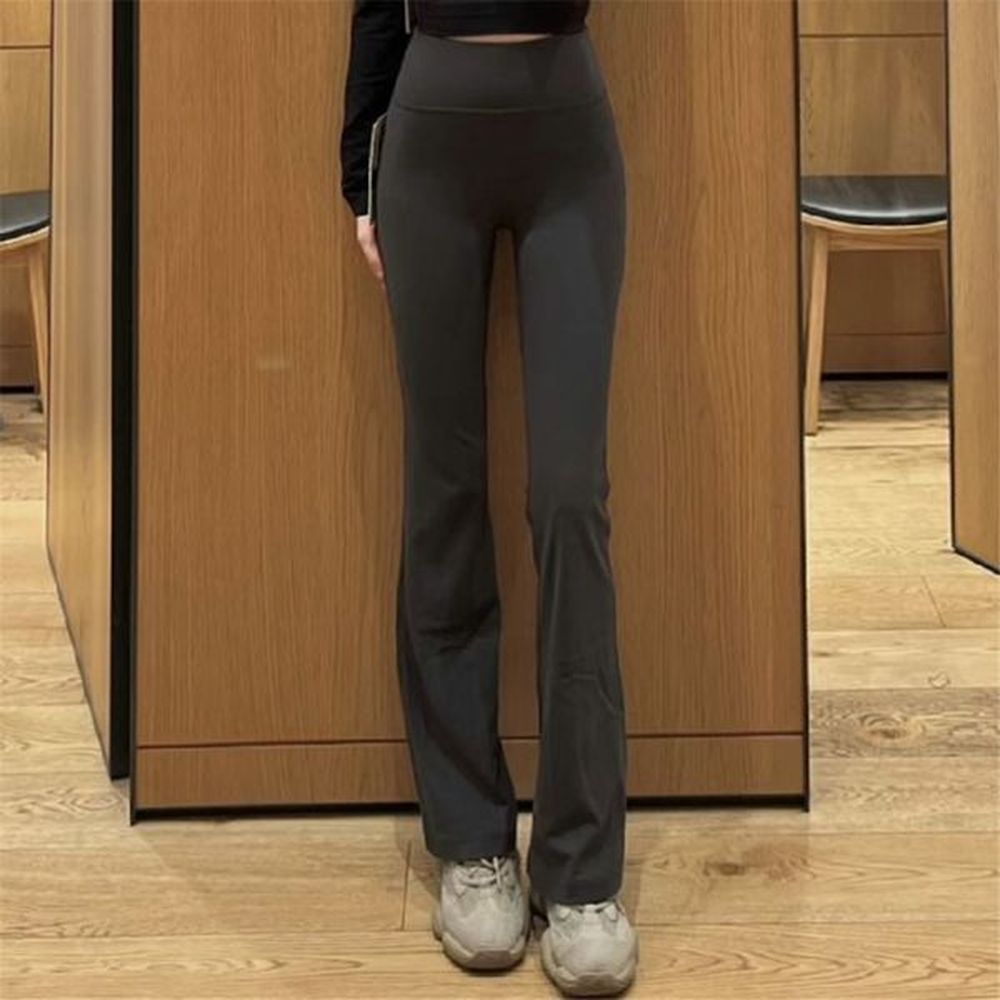 leggings women activewear solid color naked feeling high stretch nylon