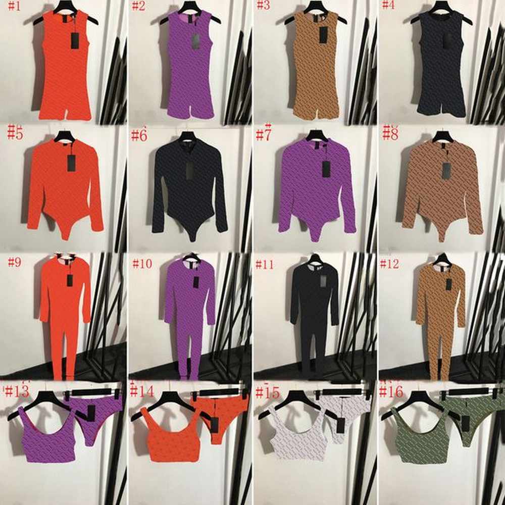 letter print womens swimsuits t shirts long sleeve rompers for