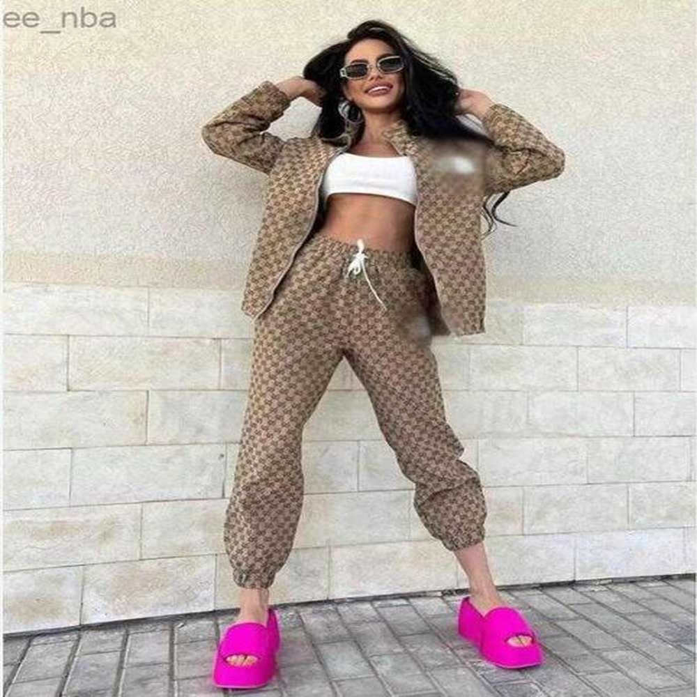 letter printed jogging suits tracksuits designer sportswear zipper jackets and