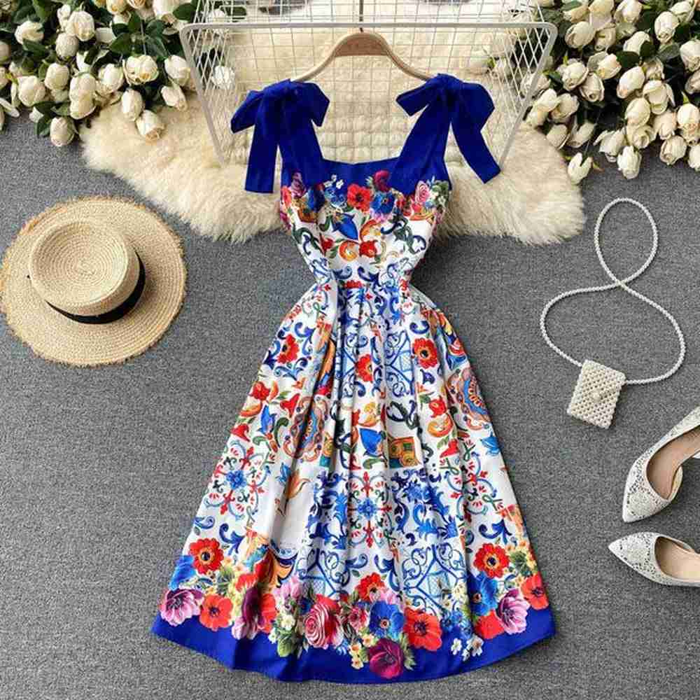 light luxury small socialite highend clothing trendy brand printed suspender