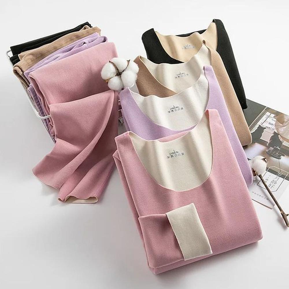 lingerie set for women long and seamless warm and comfortable