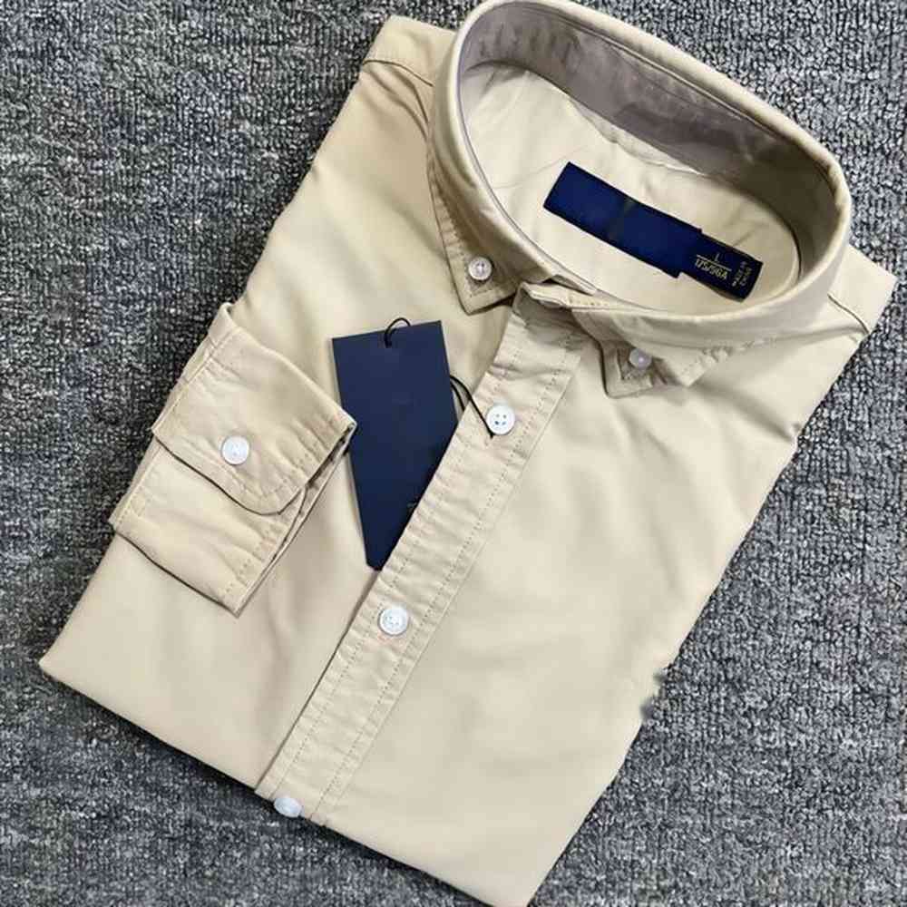Little Mens Shirt polo Long Sleeve Autumn Leisure men casual loose Advanced Design jfxz