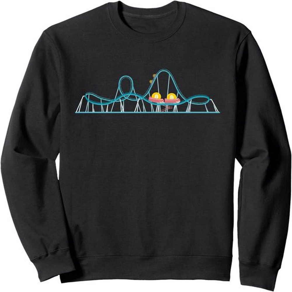 Long Sleeve Shirts for Men sweatshirt Bitcoin Traveling On A Roller Coaster Crypto Geek Sweatshirt Tee Streetwear Casual tops clothes bd