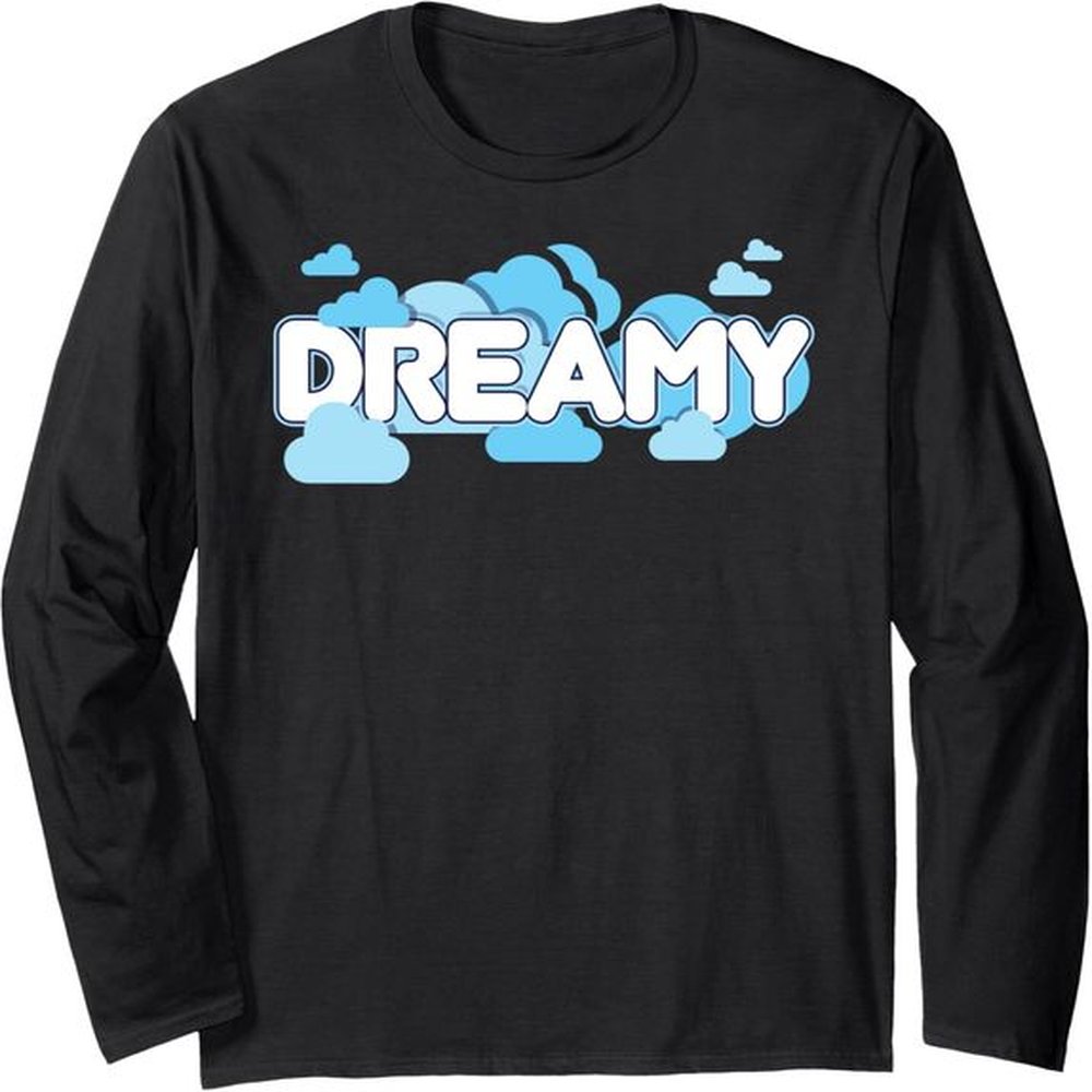 Long Sleeve Shirts for Men sweatshirt Dreamy Cloudy Weather Clouding IT Funny Geek Gift Long Sleeve Tee Streetwear Casual tops clothes cool