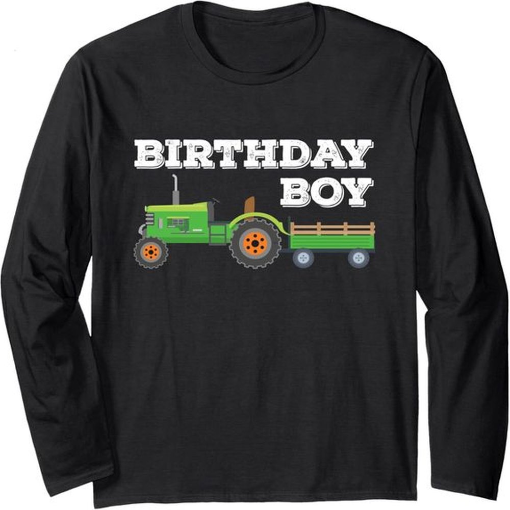 Long Sleeve Shirts For Men Sweatshirt Funny Birthday Boy Green Tractor Farming Gift Tee Streetwear Casual Tops Clothes Free shipping