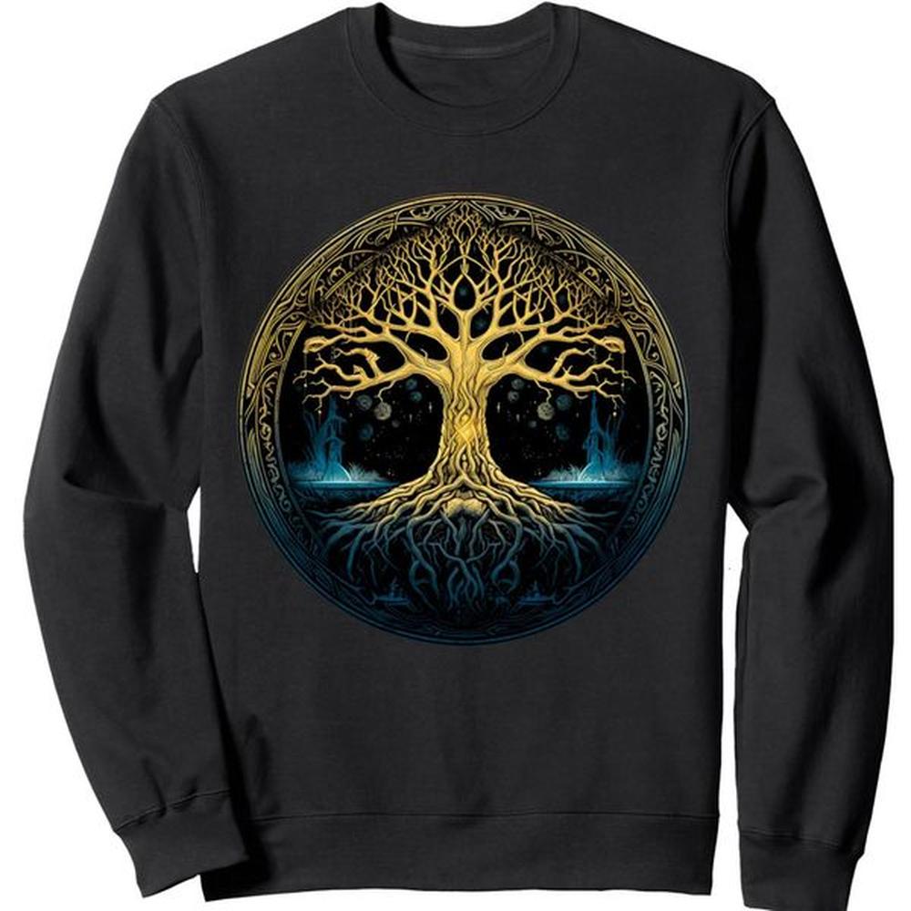 Long Sleeve Shirts for Men sweatshirt Tree Of Life Sweatshirt T shirt Tee Streetwear Casual tops clothes Leisure simplicity