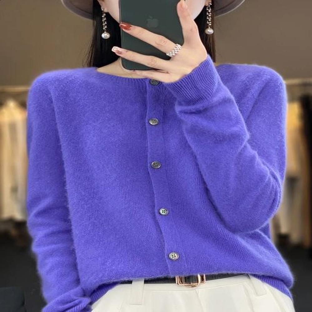 long sleeved merino wool sweater cashmere cardigan spring and