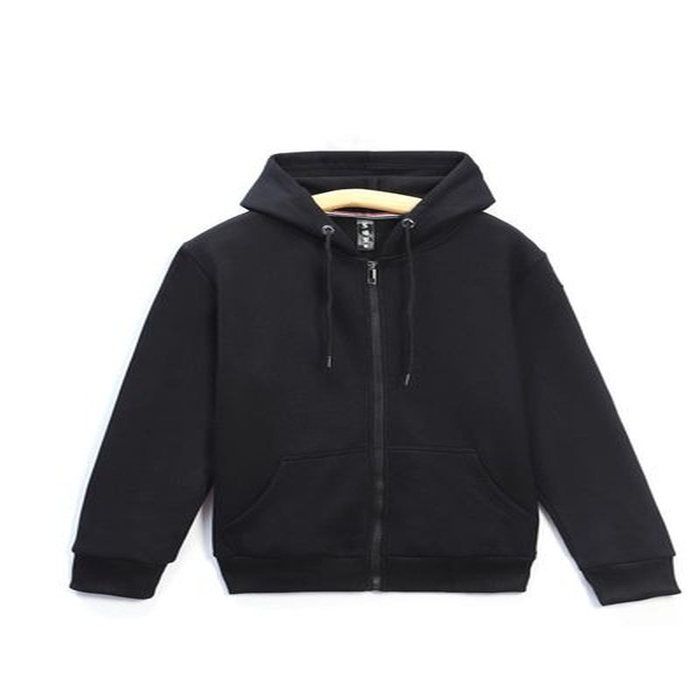 longsleeved velvet and thickened work jacket with hood and