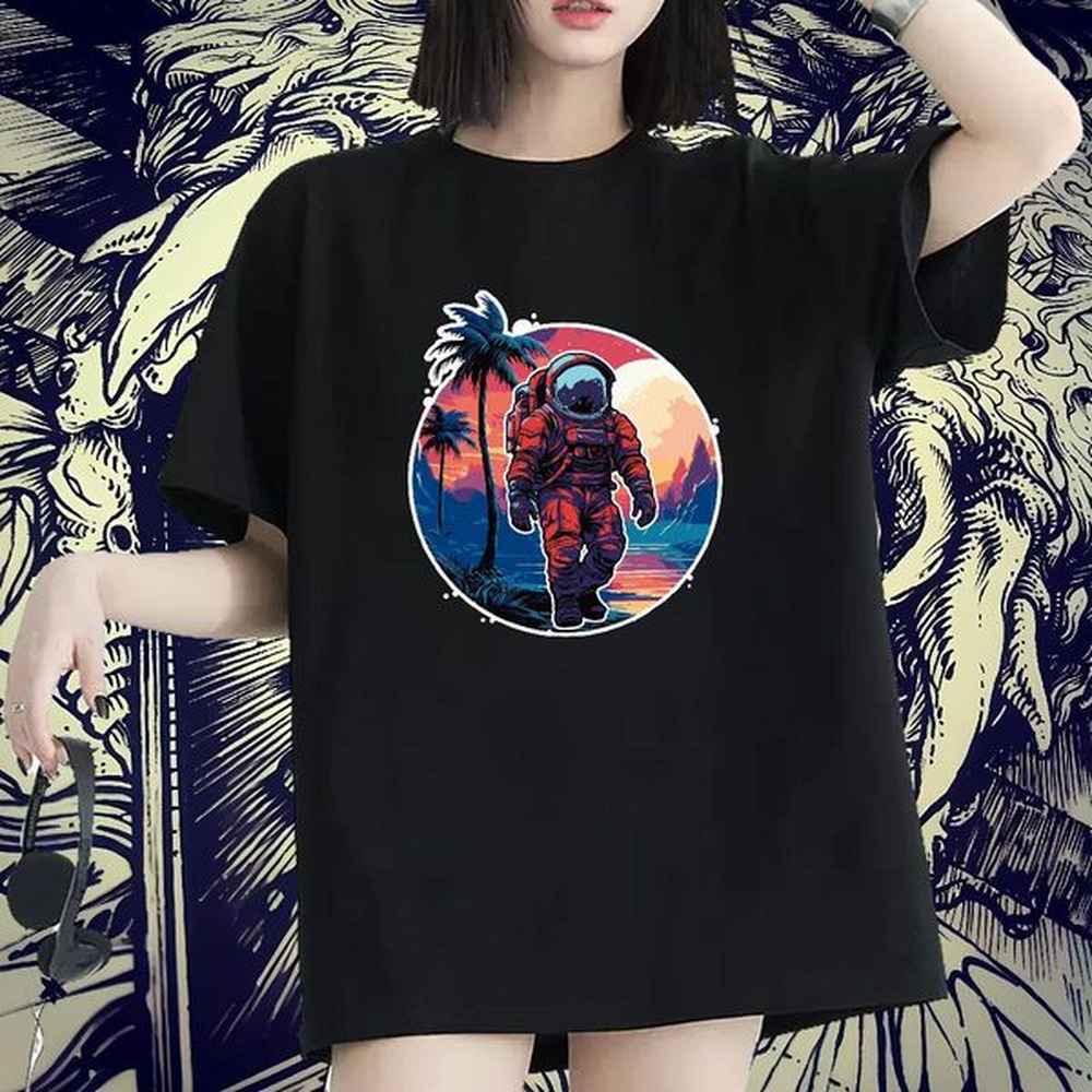 loose fit women tshirts g pure cotton cosmonaut sport women