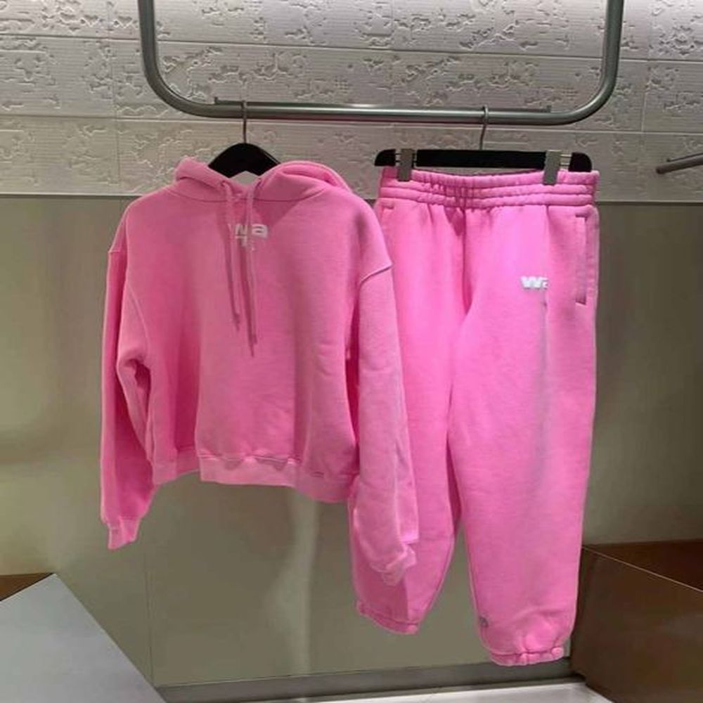 loose letter printing tracksuits men and women plush pullover sweatshirt