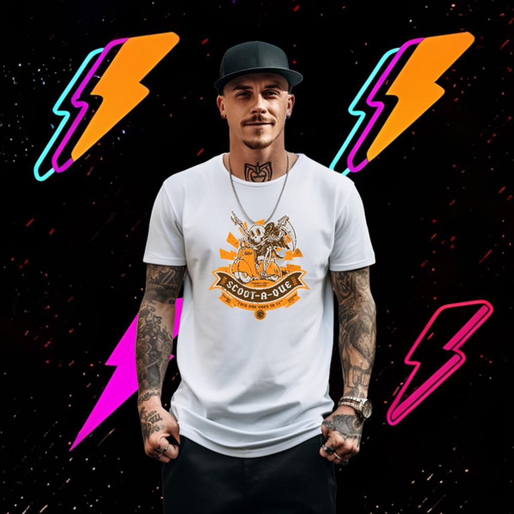 Loose Men Tops Tees Skeleton 230g Cotton Cotton O Neck Short Sleeves Anime Printing Street Men T Shirts DIY Printed Classic Casual Tees Shir