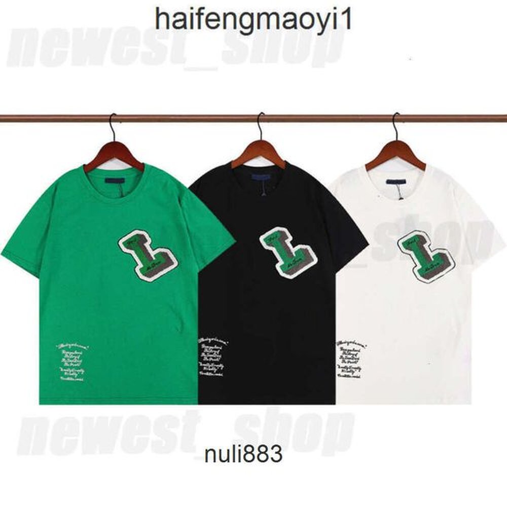 louiSLY vuttionly louise lvt viutton lvs Designer luxury 2022 TShirts t fashion Summer paris Mens tee flocking letter tshirt shirt Classic g