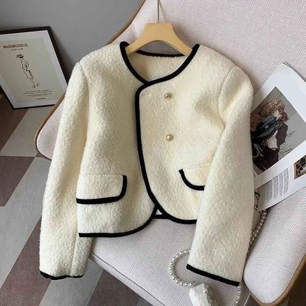 lucy short cashmere jacket for womens autumn and winter lightweight