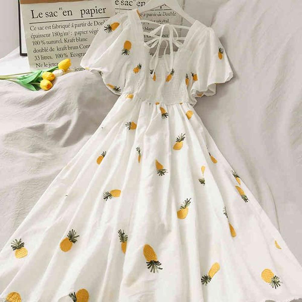 lucyever plus size xxl womens dresses summer white printed square