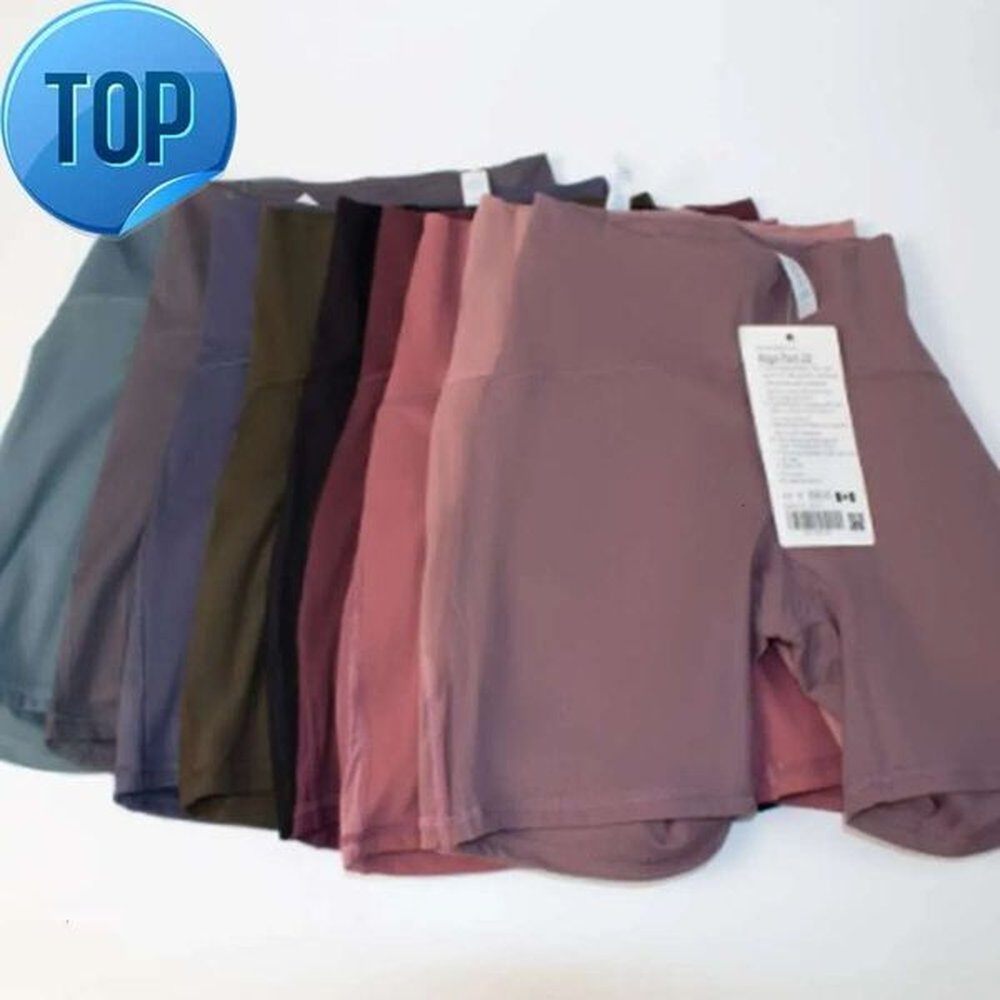 lululemeni womens sports yoga shorts fiess high waist slim