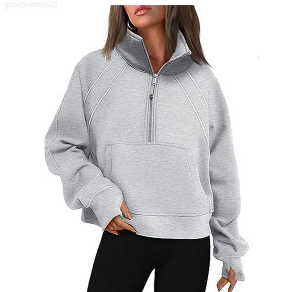 luluslemons yoga half zip hoodie jacket designer sweater womens define